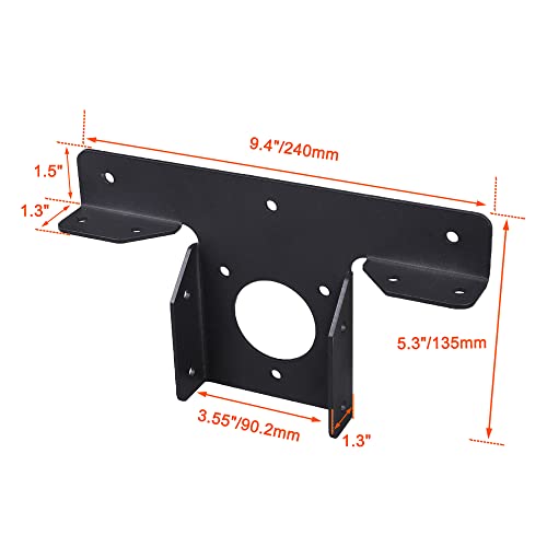 Wpbhk 2Pcs Heavy Duty Pergola Corner Brackets Extension 3-Way T Brackets for 4x4 (Actual Size:3.5X3.5) Post Bracket Pergola Gazebo Kit (2) Wpbhk