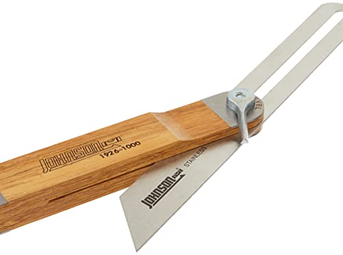 Johnson Level & Tool 1926-1000 Professional Carbonized Bamboo T-Bevel, 10", Bamboo Finish, 1 T-Bevel Johnson