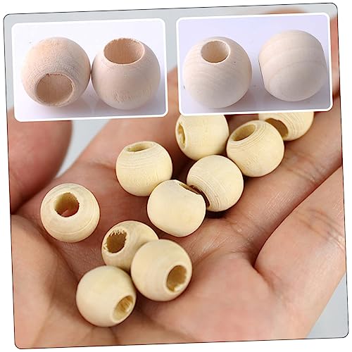 VILLCASE 1 Set Beaded Wood Ring Set Macrame Kits Macrame Making Tool Unfinished Smooth Wooden Ring Natural Wood Rings Small Wood Rings for Macrame VILLCASE