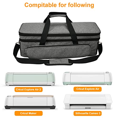 Carrying Case for Cricut Explore Air 1 2 3, Luxiv Double-Layer Bag Compatible with Cricut Maker 1 2 3, Carrying Bag Case for Cricut Explore Air/Air Luxiv
