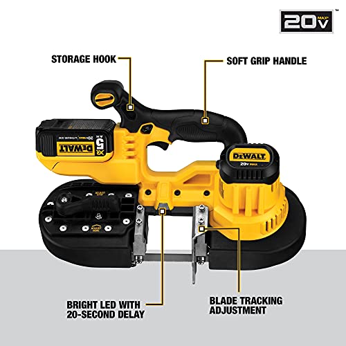 DEWALT 20V MAX Portable Band Saw Kit, Cordless (DCS371P1) DEWALT