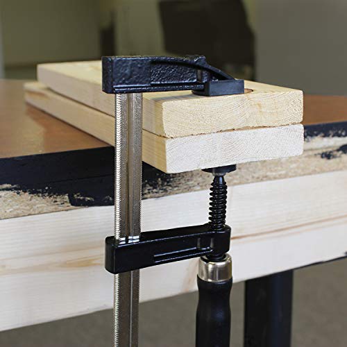 DCT Sliding Arm Bar Clamp Set – 12pc Spring Clamps and F Clamps Woodworking Clamps Set Bar Wood Clamp Set Deadwood Crafted Tools