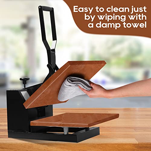 Zhengmy 2 Pcs Wrap Cover for Heat Press Platen, 15 x 15 Inch Heat Resistant Reusable Sheets Pad Mat Pillow Protector for Sublimation Heat Pressing Zhengmy