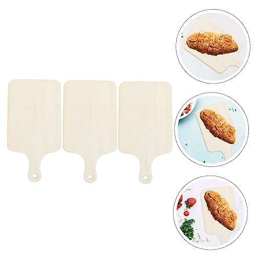 FELTECHELECTR 3pcs Diy Tray Diy Wood Tray Photography Prop Meat Cutting Board Cutting Board Organizer Wooden Chopping Board Wooden Serving Tray FELTECHELECTR