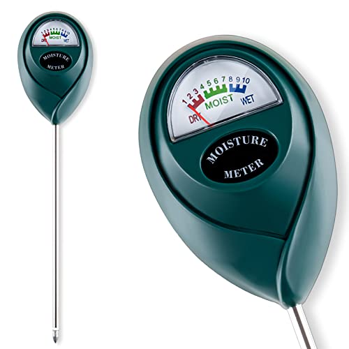 Soil Moisture Meter for House Plants, Plant Water Meter,Plant Moisture Meter for House Plants and Outdoor Plants, No Batteries Required (Green) Tennedriv Green