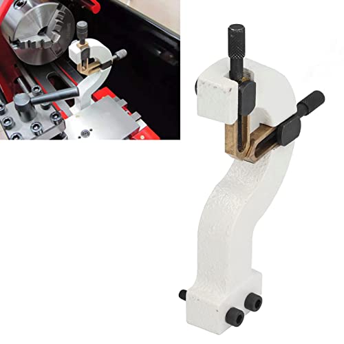 Garosa Lathe Stabilizer Lathe Rest Steady Lathe Wood Turning Tool Accessory Cast Iron Copper for WM‑210 8x16in Centre Frame Mini Lathe Machine Center Garosa