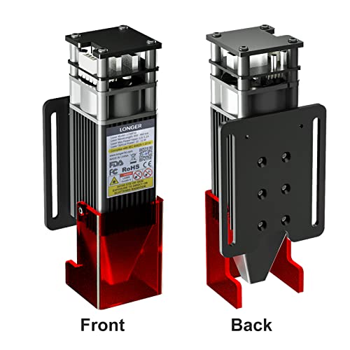 Longer 10W Laser Engraver Module, Dual Beam Compressed 0.06mm Laser Spot, DIY laser head for Laser Engraver, 10,000mm/min Engraving Speed, Eye Longer
