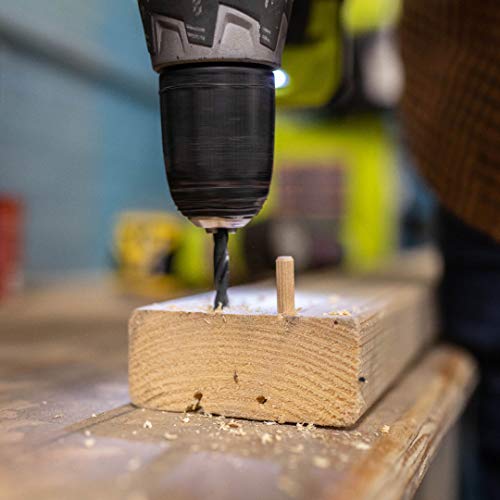 General Tools 840014 1/4-Inch Fluted Wood Dowel Pins, 72-Pack General Tools