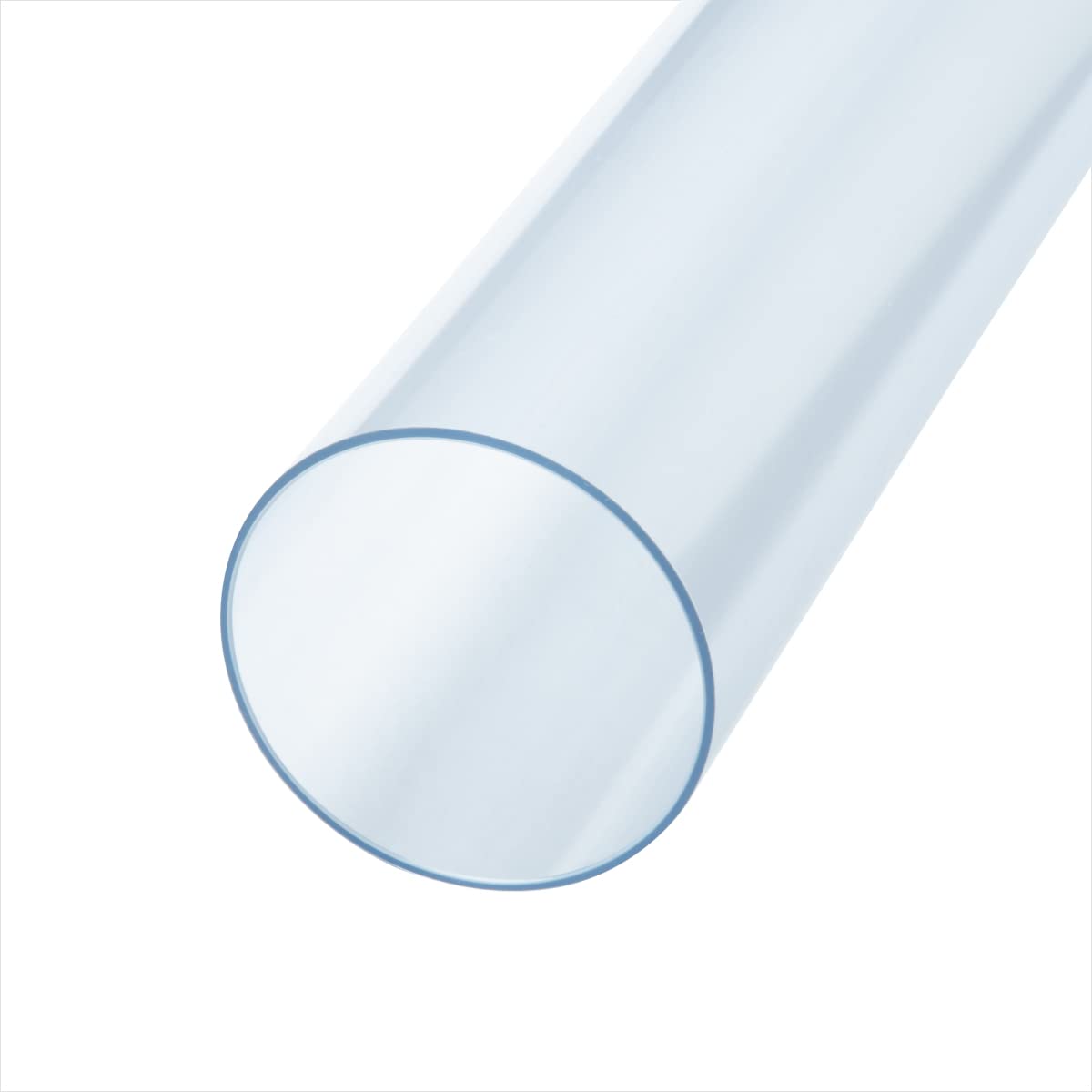POWERTEC 70176V Clear PVC Pipe 2-1/2" x 36" Long, 1PK, Rigid Plastic Tubing for Dust Collection Hose & Fittings POWERTEC