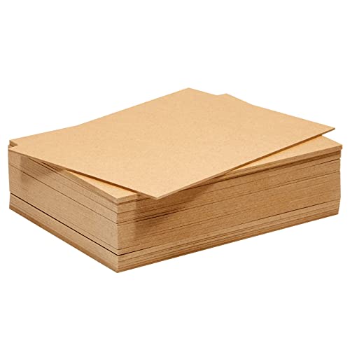 30 Sheets Thin MDF Wood Boards for Crafts, 2mm Medium Density Fiberboard (6 x 8 in, Brown) Juvale