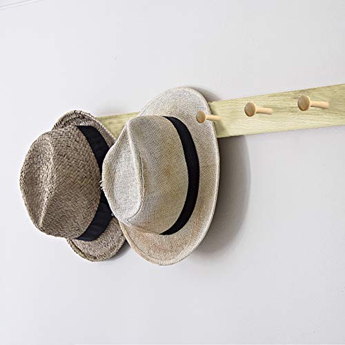 Sfcddtlg 24PCS Wooden Shaker Peg Wood Screw-3.7 Inch on Shaker Pegs Unfinished Wood Shaker Racks for Hanging Clothes Hats Towel Paint DIY(24PCS) Sfcddtlg