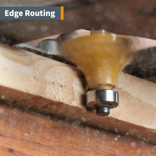 POWERTEC Offset Router Plate w/Edge Routing Reversible Fence, Multiple Letter-Marked Predrilled Holes, Knobs and Screws for Adaptive Mounting. Fits POWERTEC