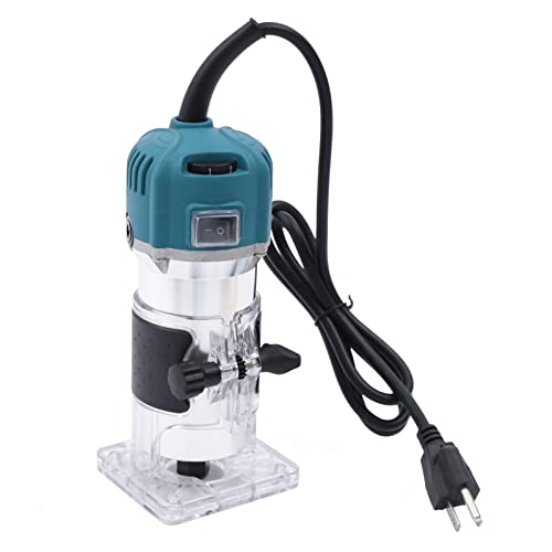 Wood Router Tool Compact Trim Router with 6 Variable Speed 15 Wood Router Bits Set Woodworking Tools for Wood Cabinet Processing, 110V 800W HaroldDol