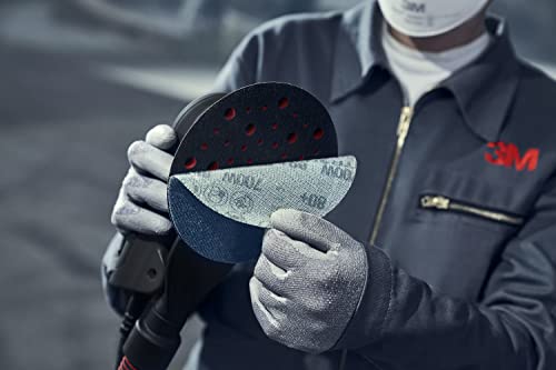 3M Random Orbital Sander, Xtract Pneumatic 88942, 5 in, with Central Vacuum Attachment, 3/16 in Orbit, Ergonomic and Lightweight ROS, .28 HP (209W) Xtract