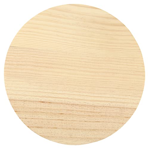 SINJEUN 2 Pack 12 Inches Round Wood Plaque, 3/4 Inch Thick Blank Wooden Hanging Sign, Unfinished Wood Boards with Hanging Hole for DIY Crafts SINJEUN