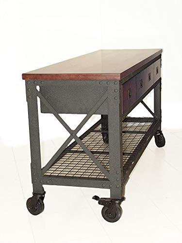Duramax Rolling Workbench Furniture 72 in. x 24 in. with 3 Drawers, for Home, Garage, Workshop DURAMAX