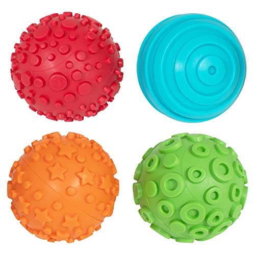 READY 2 LEARN Paint and Dough Texture Spheres - Set of 4 - Ages 2 + - Mix and Match Sensory Fidget Toys for Toddlers - DIY Textures and Patterns, READY 2 LEARN
