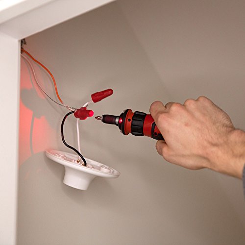 SKIL Rechargeable 4V Cordless Screwdriver with Circuit Sensor Technology Includes 45pcs Bit Set, USB Charging Cable, Carrying Case - SD561204 Skil