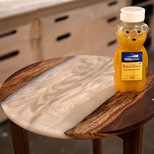 TotalBoat Wood Honey Food Safe Wood Finish - Wood Oil for Cutting Boards & Butcher Blocks (8 oz) TotalBoat