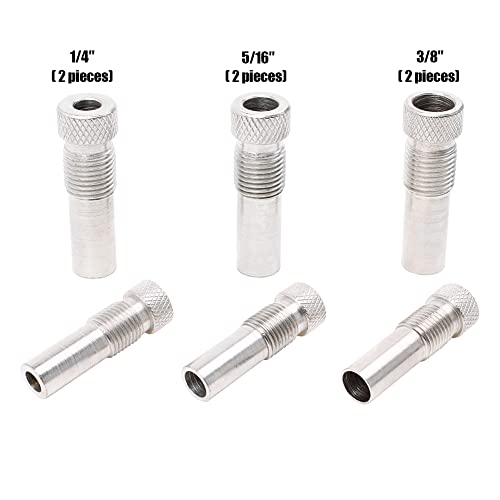 AUTOTOOLHOME Self Centering Doweling Jig Plus 6 inch Widen Wood Dowel Jig Kit Drill Jig for Straight Holes 6 Drill Guide Bushings Set Woodworking AUTOTOOLHOME