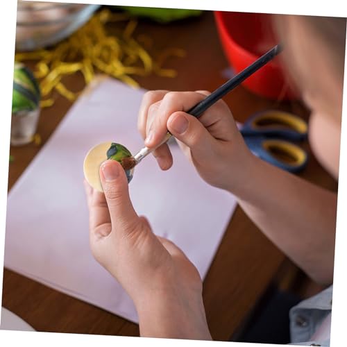 Yardenfun 40pcs Wooden Wheel Craft Wood Balls Solid Wood Wooden Wooden Balls Solid Bead Nonporous Accessories Round Wreath Wood Color Wooden Beads Yardenfun