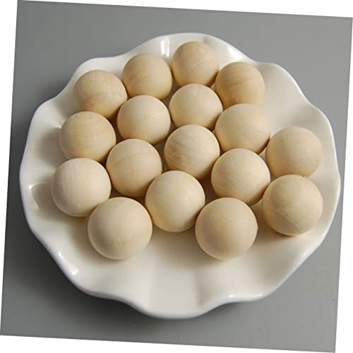 Lurrose 20 Pcs Unfinished Wood Spacer Beads Buddhist Beads Jewelry Making Round Spacer Wood Barrel Beads African Beads Jewelry Making Beads Lurrose
