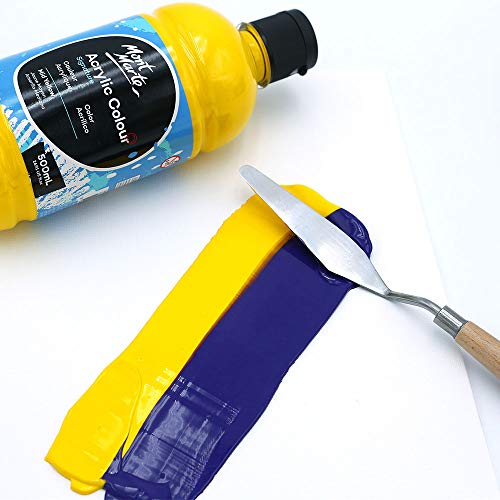 MONT MARTE Signature Acrylic Color Paint Set, 12 x 16.9oz (500ml), Semi-Matte Finish, 12 Vibrant Colors, Suitable for Canvas, Wood, Fabric, Leather, MONT MARTE