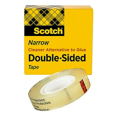 Scotch Double Sided Tape, 0.50 in. x 900 in., 1 Roll