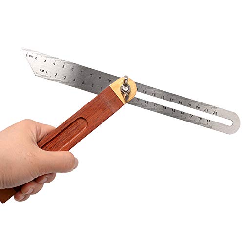 360 Degree Sliding T-Bevel Carpenters Angle Finder, Angle Ruler Wood Bevel Protractor Tool, 7Inch DUDUA