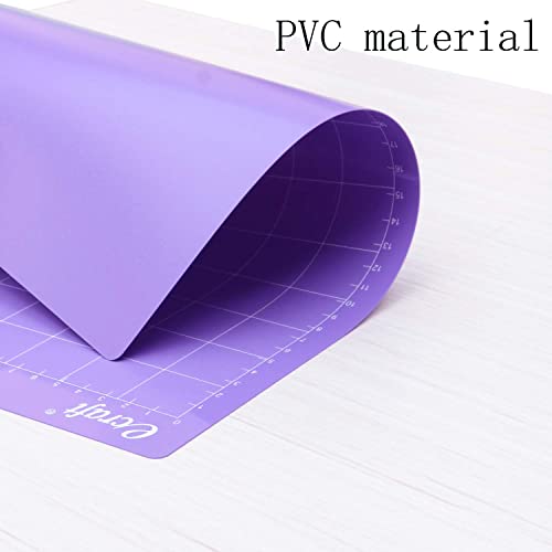 ecraft 12"X12" Cutting Mat for Cricut Explore One/Air/Air 2/Maker 3 Pieces Strong Adhesive Sticky Purple Quilting Cut Mats Replacement for ecraft
