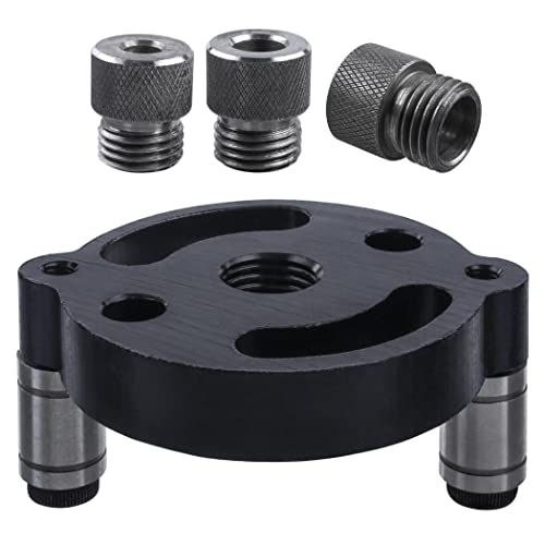 Yakamoz Self Centering Doweling Jig, Self Center Dowel Jig Handheld Drill Guide for Straight Holes Wood Panel Hole Puncher Locator Woodworking Joints YAKAMOZ