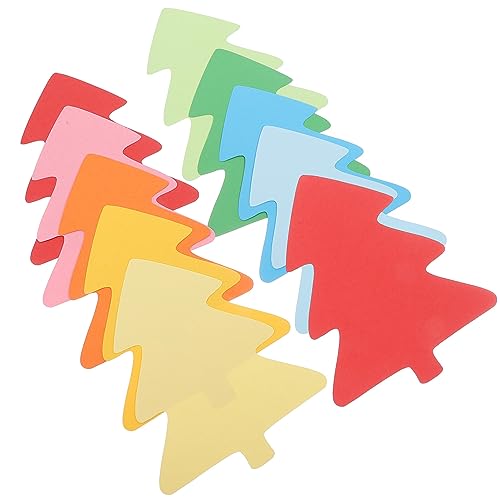 VOSAREA 72pcs Cartoon Tree Shaped Paper Cutouts Paper Cut Delicate Wall Paper Cutouts Decorative Paper Variety Decorations School Wall Decors Hand VOSAREA