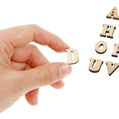 SUPVOX 100 Pcs Nativity Crafts Wood Letters Signs for Crafts Nativity Decor Unfinished Wood Letters for Painting Wood Letters Decoration Kid Craft SUPVOX