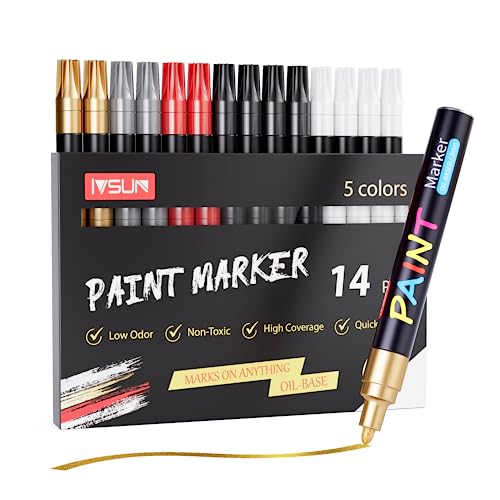 Paint Marker Pens - 54 Colors Permanent Oil Based Paint Markers