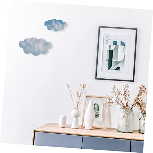 COHEALI 27pcs Alien Wood Chips Wood Decor Home Decoration Home Décor Blank Wood Cutout Blank Wood Cloud Slices Wooden Crafts Wood Cutouts Unfinished COHEALI