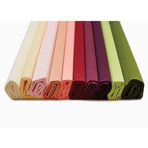 Lia Griffith Extra Fine Crepe Paper Folds Rolls, 10.7-Square Feet, Assorted Colors Creativity Street