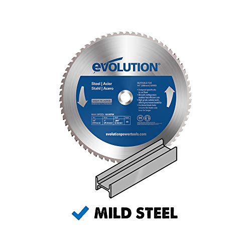 Evolution Power Tools 14BLADEST Steel Cutting Saw Blade, 14-Inch x 66-Tooth , Blue Evolution