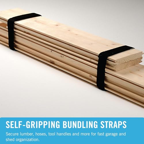 VELCRO Brand VEL-30768-AMS Wide Straps 1 in x 30 ft Roll | Cut to Length, Reusable Self-Gripping Tape | Bundle Poles, Wood, Pipes, Lumber, Garage VELCRO Brand