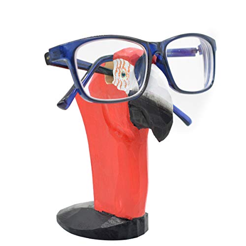 VIPbuy Handmade Wood Carving Eyeglasses Spectacle Holder Stand Sunglasses Display Rack Home Office Desk Décor Gift (Parrot) VIPbuy