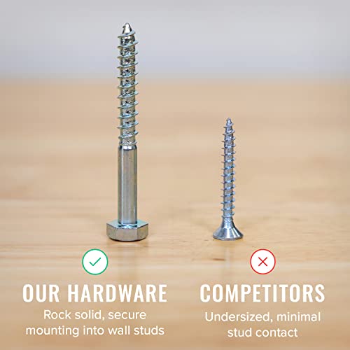 StoreYourBoard BLAT Garage Garden Tool Organizer Wall Mount, Garage Organization and Storage, Shovel & Rake Hangers Yard Tool Rack, Industrial Steel StoreYourBoard