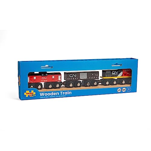 Bigjigs Rail CN Train - Other Major Wooden Rail Brands are Compatible Bigjigs Rail