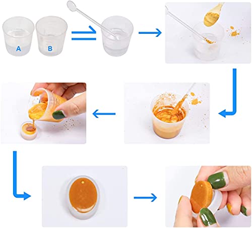 Mica Powder, 15 Colors Epoxy Resin Dye Set, SEISSO Natural Pigment Powders Dyes for Epoxy Resin/DIY Cosmetic/Soap/Paint/Nail Arts Polish/Soy Wax SEISSO