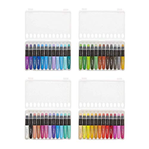 KINGART 580-48 GEL STICK Set, Artist Pigment Crayons, 48 Unique Colors, Water Soluble, Creamy, and Odorless, Use on Paper, Wood, Canvas and more KINGART