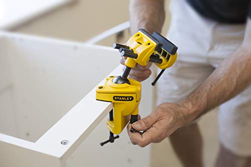 Stanley 1-83-069 MaxSteel Multi Angle Hobby Vice, Yellow/Black Stanley