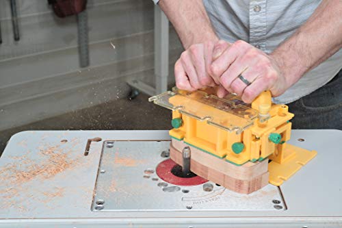MICROJIG GRR-RIPPER GR-200 Advanced Adjustable Table Saw Pushblock, Yellow MICRO JIG