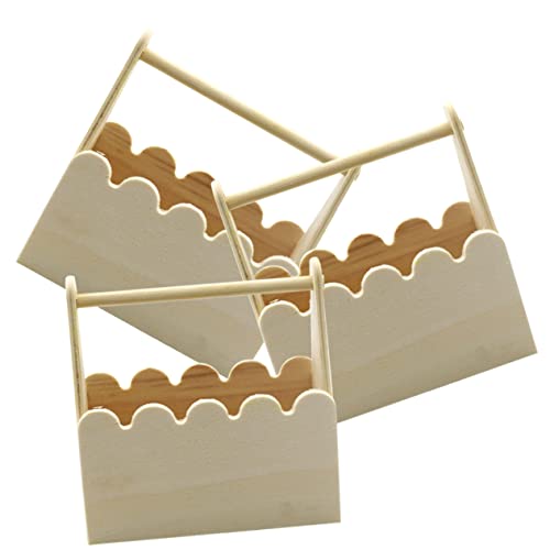 Kisangel 9 pcs Small Blank Basket Food Storage Basket Unfinished Hand Basket Kids Crafts Toys Mini Flower Basket Kids Painting Toy Flower Planter Kisangel