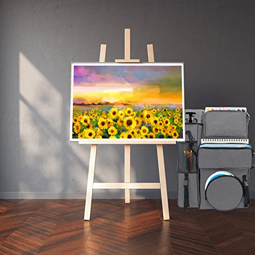 Boyistar Art Portfolio Carry Bag 20" x 26", Canvas Art Portfolio Backpack Traveling Outdoor Drawing Portfolio Case Large Capacity Artist Carrying Boyistar