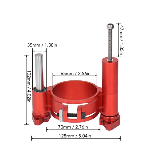 Router Table Lfit Plate, 63.8-65mm Clamping Range 47mm Good Stability Router Lift Manual Lifting Aluminum Alloy Stainless Steel Standard Design for Kadimendium
