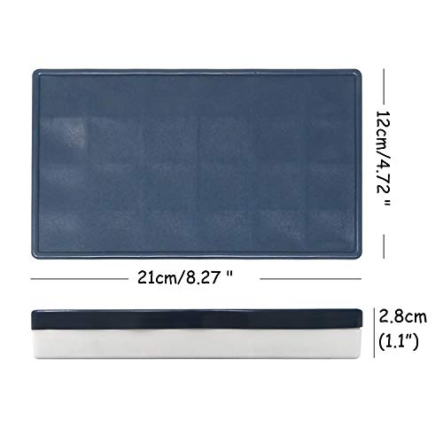 Honbay 24 Deep Compartments Plastic Paint Palette Paint Tray with Soft Lid for Watercolors, Gouache, Acrylic and Oil Paint HONBAY