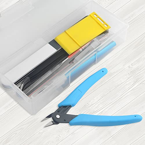 BXQINLENX Professional 9 PCS Gundam Model Tools Kit Modeler Basic Tools Craft Set Hobby Building Tools Kit for Gundam Car Model Building Repairing BXQINLENX